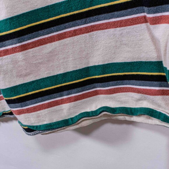 Guess Jeans Striped T-Shirt Large Y2K Streetwear Skate - Picture 7 of 10